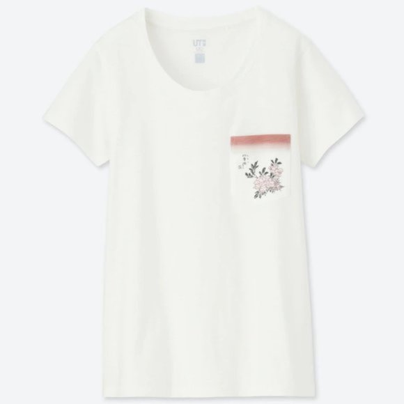 2 Uniqlo Hokusai Blue Tees - Picture 2 of 3